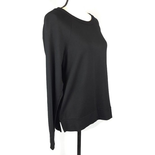  iRelax Black Pullover Sweater Super Soft Fleece Lined Womens M NWT - Picture 5 of 12