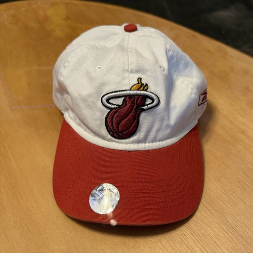 Vintage 90s NBA Miami Heat Reebok Snap Adjustable Hat - Picture 1 of 13