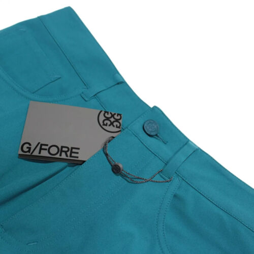 G/FORE Golf Stretch Straight Fit Tour 5 Taschen Petrol Blau Chino Hose 36X32