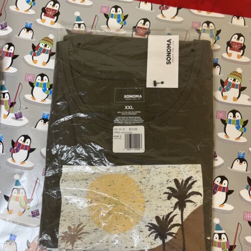 3 Sonoma Women’s XXL T Shirts Aloha, Happy, Sun, Sand And Surf, Wrapping Paper - Picture 3 of 7