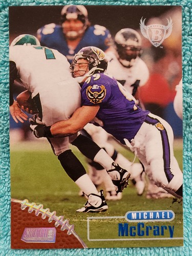 1998 TOPPS STADIUM CLUB MICHAEL MCCRARY #58 BALTIMORE RAVENS