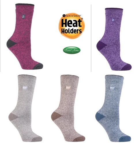 Heat Holders LITE Twist Thermal Winter Warm  Socks UK 4-8 EUR 37-42 VIOLA