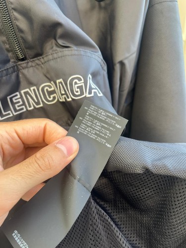 Balenciaga , Half Zip Anorak Pullover Cargo Logo Parka in Black PO 48 IT - Picture 15 of 23