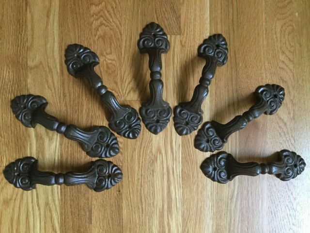 12/" Cast Iron Rope Style Barn Door Gate Handle
