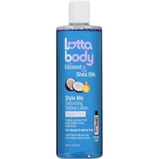Lotta Body Coconut & Shea Oil Style Me Texturizing Setting Lotion. 12 Oz. Hair