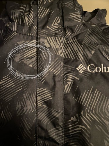 Columbia Curious II Rain Jacket Camu Sz S 8 Kids - Picture 4 of 9