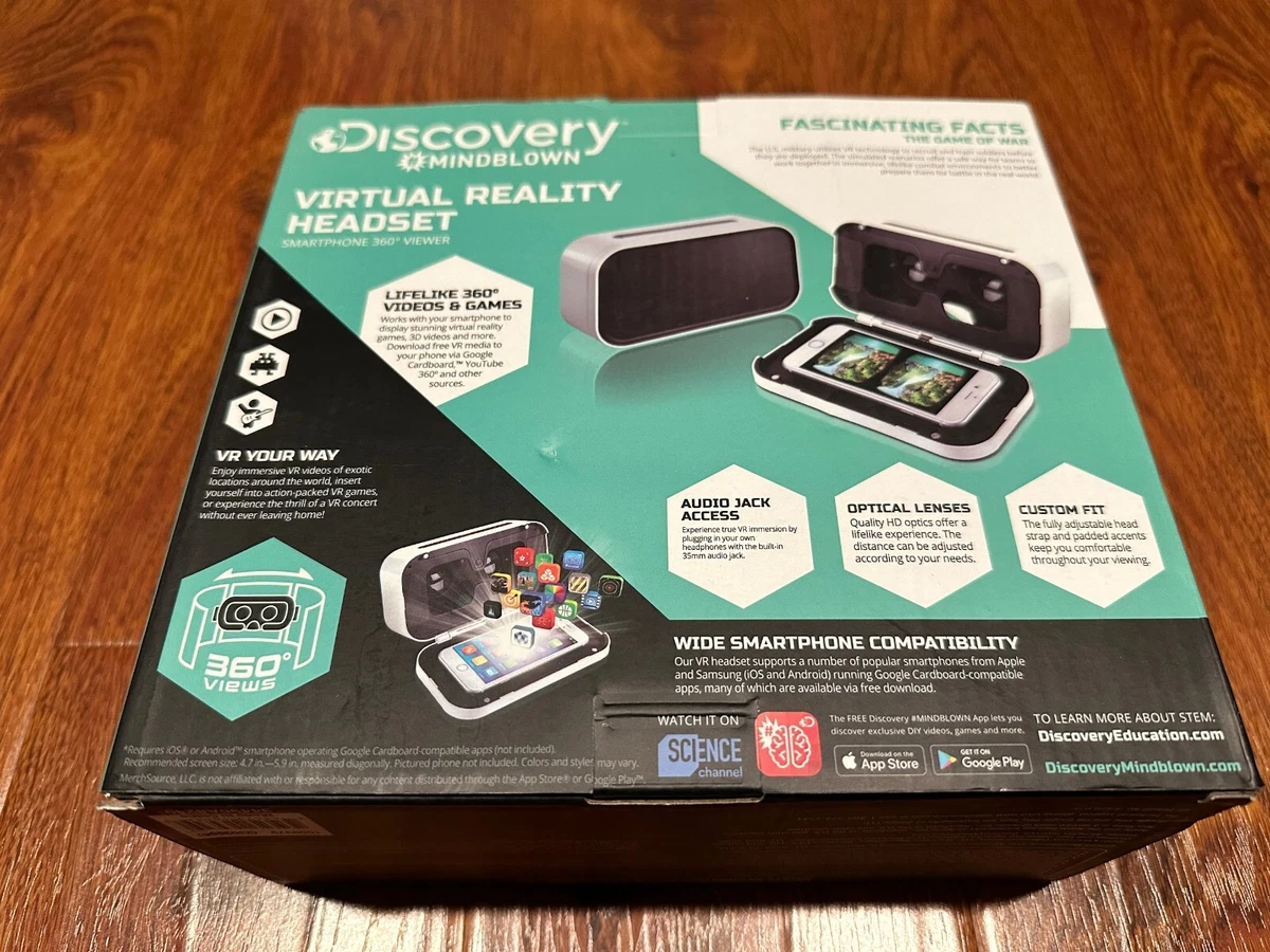 Discovery Mindblown Virtual Reality VR Headset Smartphone 360