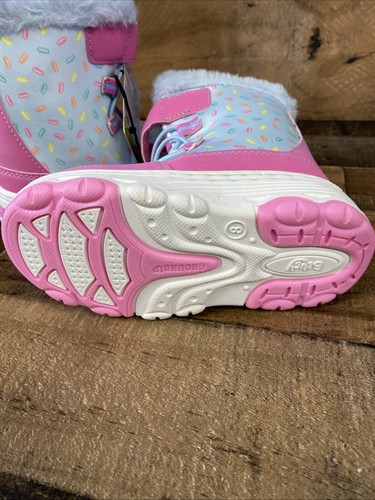 Bluey Toddler Girls Toddler / Kids Winter Boots with Faux Fur Trim Pink Size 8 - Picture 7 of 9