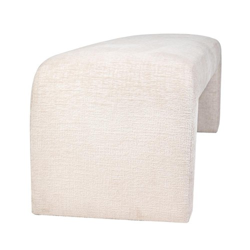 Modern Luxury Curved Upholstered Jacquard Bench - Large - Picture 5 of 7