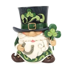 Jim Shore Heartwood Creek Leprechaun In Top Hat Figurine 6014387