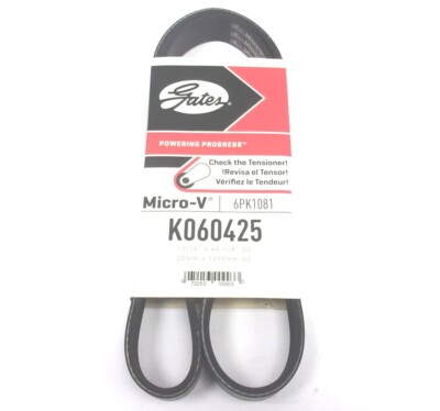 K060425 NEW GATES SERPENTINE MICRO-V BELT 6PK1081 43-1/8