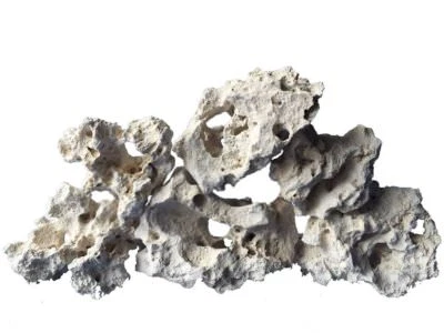 TM AQUATIX Aqarium Ocean Rock Malawi Cichlid White Limestone Fish Tank Decoration 10kg Set