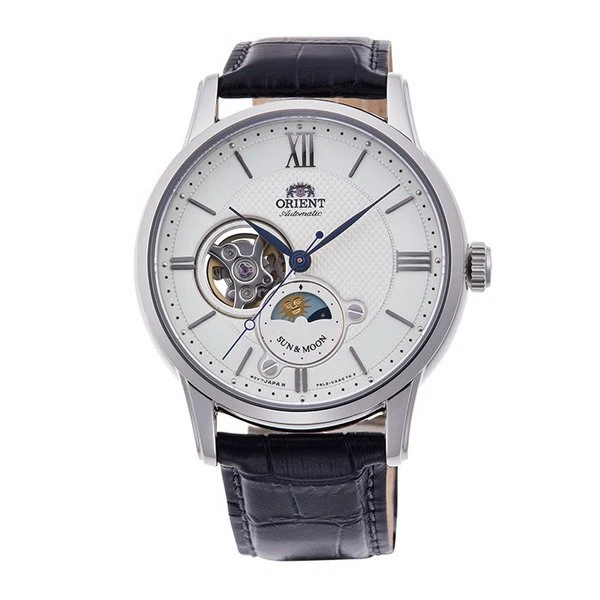 Orient RN-AS0003S WRIST WATCH CLASSIC SUN & MOON Semi Skeleton Men's JAPAN