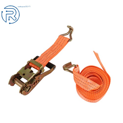 1.5" × 15' Polyester Ratchet Straps 4000 lb J Hook Heavy Duty Tie Downs 4 PCS - Picture 2 of 10