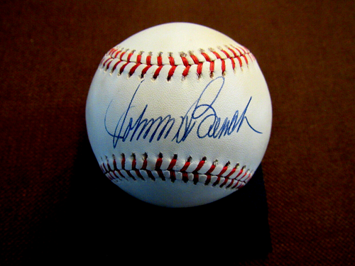 JOHNNY BENCH CINCINNATI REDS HOF CATCHER SIGNED AUTO VINTAGE ONL BASEBALL JSA - Picture 3 of 3