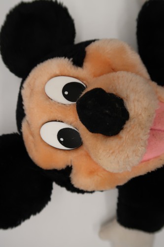 Vintage Mickey Mouse Applause Hand Puppet Red with White Polka Dot Tie Disney - Picture 9 of 16