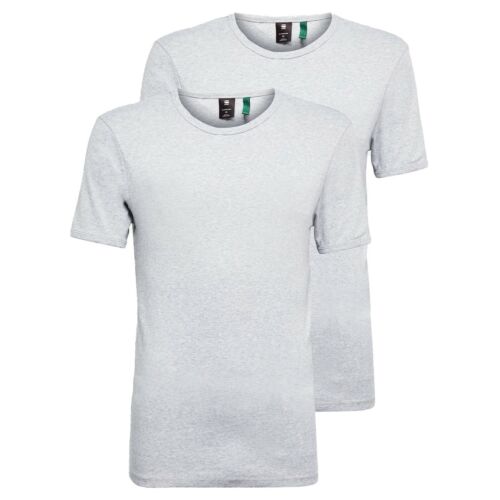 G-Star Camiseta - Doble Paquete Cuello Redondo Ajustado -negro, Blanco, Gris, - Imagen 12 de 21