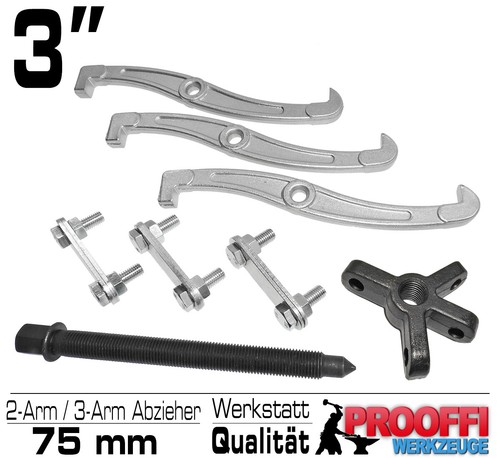 Kugellager Abzieher Kraft 2 & 3 Arm Außen Innen Lager Ausdrücker 75 mm KD10119 - Bild 6 von 7