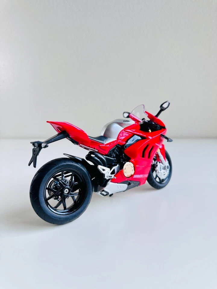 1:12 Ducati V4S Diecast Motocicleta Diecast Aleación Modelo Bicicleta - Aleación Diecast Foto 3 de 4
