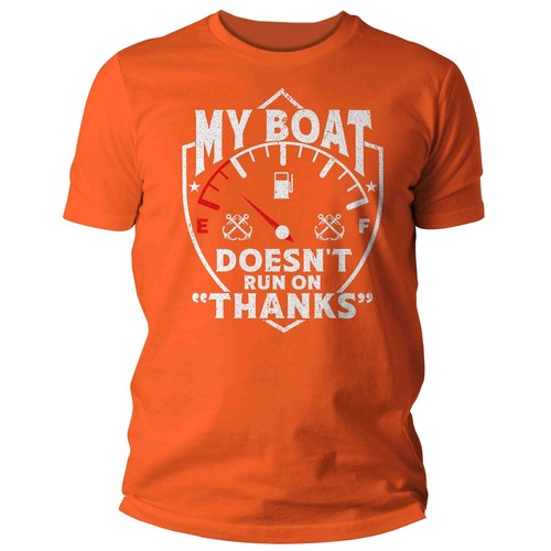 Men's Funny Boater Shirt My Boat Doesn't Run On Thanks T Shirt Gift For Him Boat - Bild 24 von 39