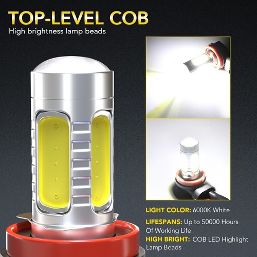 For Toyota Corolla 2009-2016 White LED Headlight High Low Beam Bulbs 9005+9006 - Picture 29 of 100