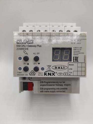Jung KNX Dali GATEWAY Plus din4-m DALI hasta 64, control de superficie KNX INTERFACE - Imagen 7 de 10