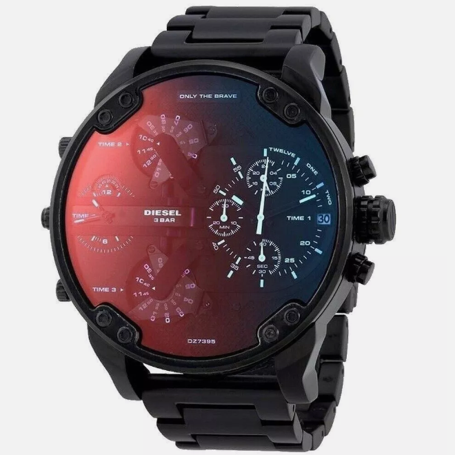 DIESEL 腕時計 Mr.Daddy 2.0 DZ7395 Diesel DZ7395 Mr. Daddy 2.0 Chronograph Black Stainless