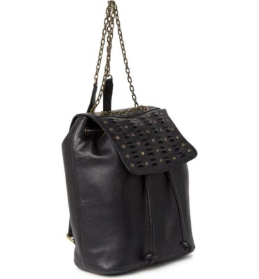 $278 - Frye Jade Studded Black Leather Backpack | eBay display picture 1