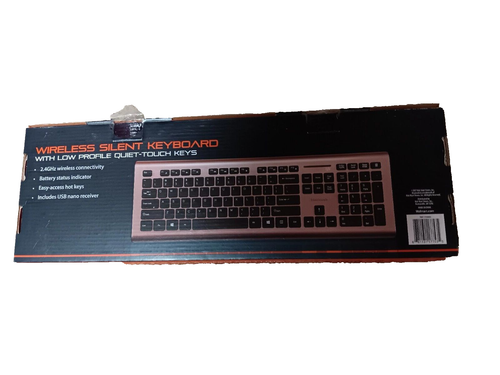 Teclado silencioso inalámbrico BLACKWEB teclas táctiles silenciosas de bajo perfil BWC17H0006 rosa - Imagen 3 de 5