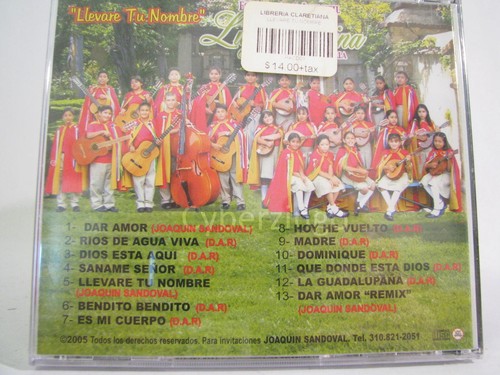 Llevare Tu Nombre Estudiante Infantil Luz Divina De San Gerardo Majella CD - Bild 2 von 4