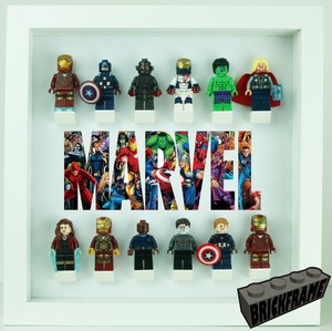 Lego Minifigures Display Case Picture Frame Marvel Superheroes mini figures