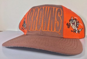 Vintage-Cleveland-Browns-Taz-NFL-Ball-Cap-Hat-Orange-Looney-Tunes-Football