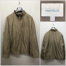 PERRY ELLIS PORTFOLIO Men's Coffee Brown Lightweight Jacket 2XL