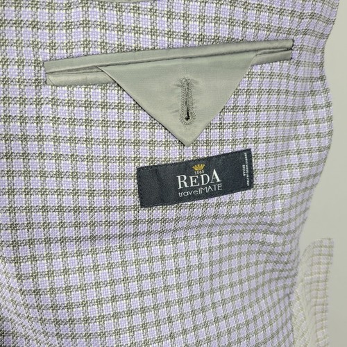 Saks Fifth Avenue Men's Sport Coat Blazer Two Button REDA TravelMATE Checked 38R - Picture 15 of 16