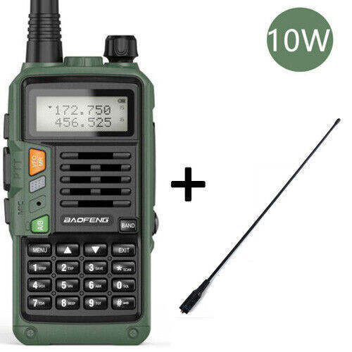 BAOFENG VHF/UHF TRI-BAND WALKIE TALKIE TWO WAY RADIO FM HAM LONG RANGE RADIO 10W - Bild 24 von 50