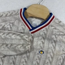 Chubbies Shirt Put it on my Tab Pullover Windbreaker Faux Cable Knit Mens Small