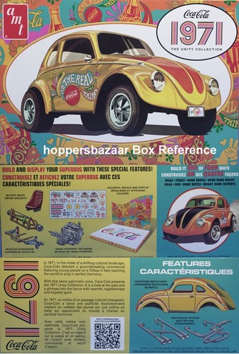 AMT 1971 Coke VW Shortened Wheel Base Decals/Instructions/Display Stand 1/25 - Picture 7 of 7