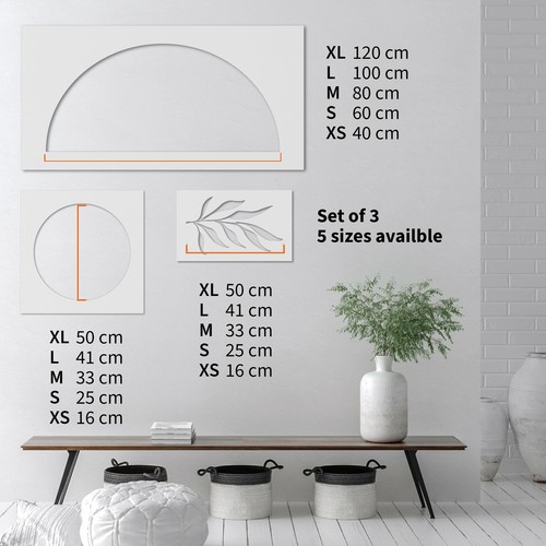 Kit stencil anatra vertiginosa per pittura fai da te boho blocco colore arco caratteristica parete - Foto 3 di 3