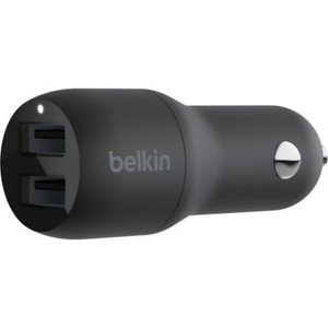 Belkin CCB001BTBK 12W Dual USB-A Car Charger - Black
