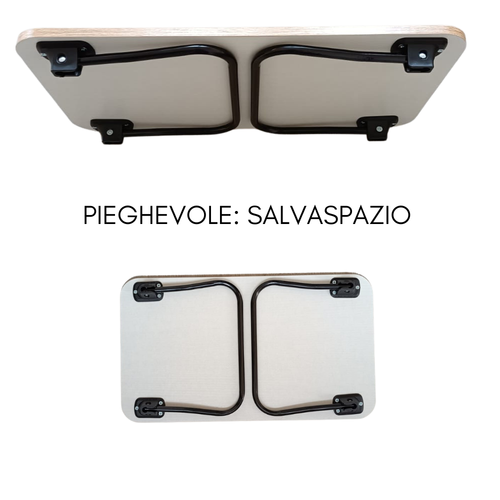 TAVOLINO DA LETTO VASSOIO PIEGHEVOLE COLAZIONE CAFFE LEGNO LAPTOP DESIGN cm53x22 - Foto 3 di 5