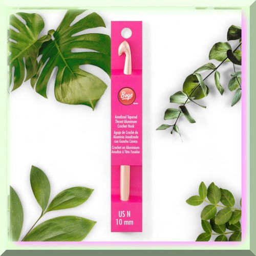 Gancho de ganchillo Golden Touch - Aluminio, tamaño N de EE. UU. (10 mm) para artesanía sin esfuerzo - Imagen 2 de 4