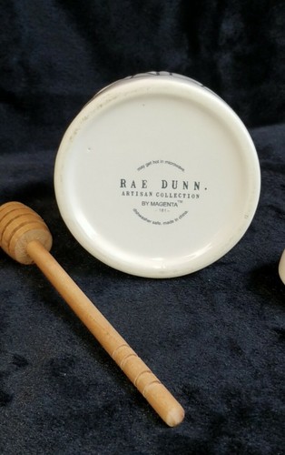Rae Dunn "HONEY" Pot & Dipper White Bee Lid - Picture 6 of 9