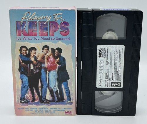 PLAYING FOR KEEPS (VHS 1986) MARISA TOMEI, MUSIC BY FRAMPTON, COLLINS, TOWNSHEND - Picture 2 of 4