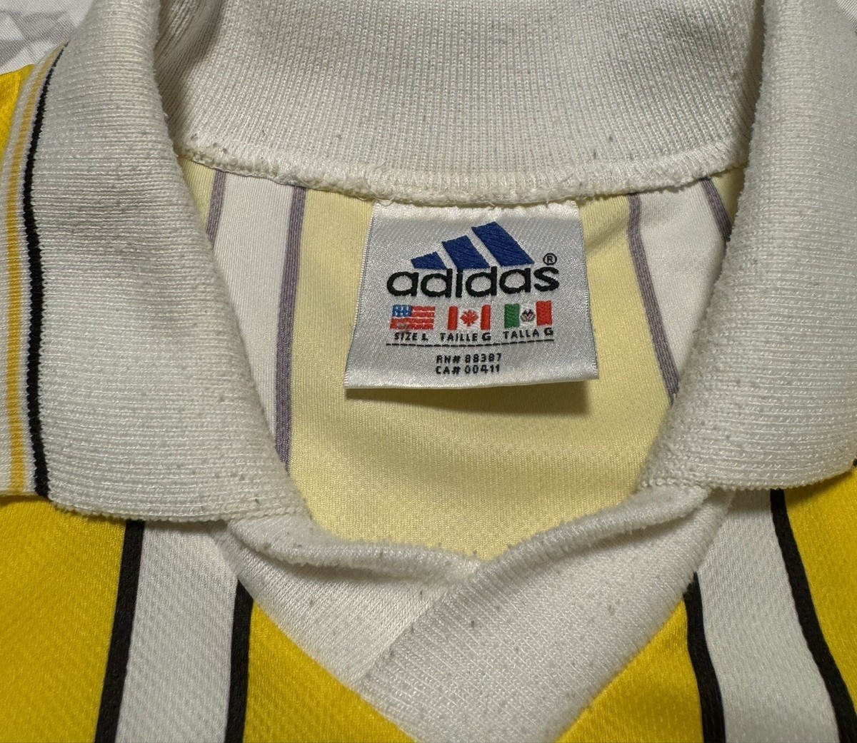 MLSコロンバスクルー1999ホームユニフォーム Vintage Adidas MLS Columbus Crew 1999 Home Football Soccer