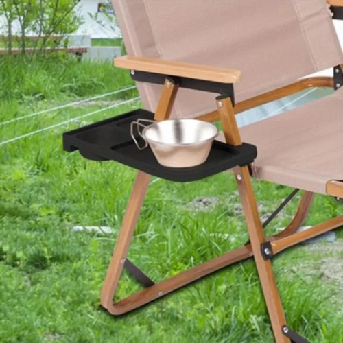 Relaxsessel Clip auf Seite Schreibtisch Tragbar Tasse Telefon Halter Tablett für Camping - Bild 6 von 8