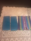 Cloth Napkins 4 Rectangular/Fringed Edges 2 Solid Dark Teal 2 W/Matching Stripes