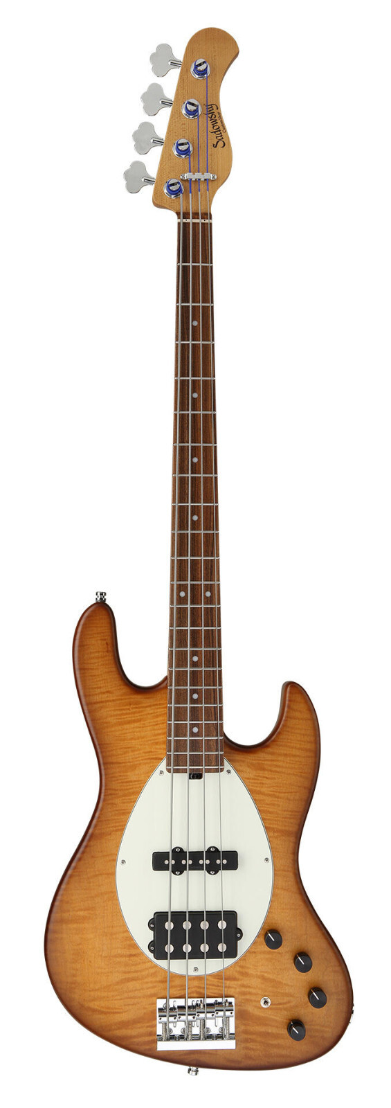 SADOWSKY Custom Shop 21-Ладовый винтажный бас-гитара M/J, 4-струнный - Caramel Burst Transpar