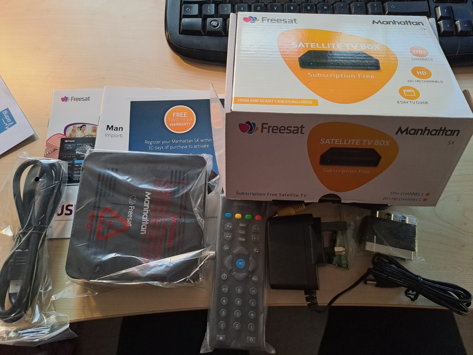 MANHATTAN SX Freesat HDMI Tv Satellite Box HD Set Top Box 5060251340138