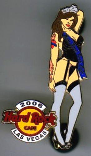 Hard Rock Cafe LAS VEGAS 2006 PINSANITY #2 Miss HRC Sexy Girl in Lingerie PIN