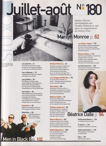 STUDIO MAGAZINE N°180 MARILYN MONROE / MEN IN BLACK II/ BEATRICE DALLE /G CANET - Imagen 2 de 2